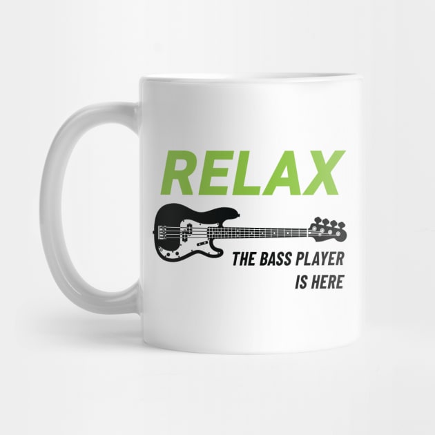 Relax The Bass Player Is Here P-Style Bass Guitar Light Theme by nightsworthy